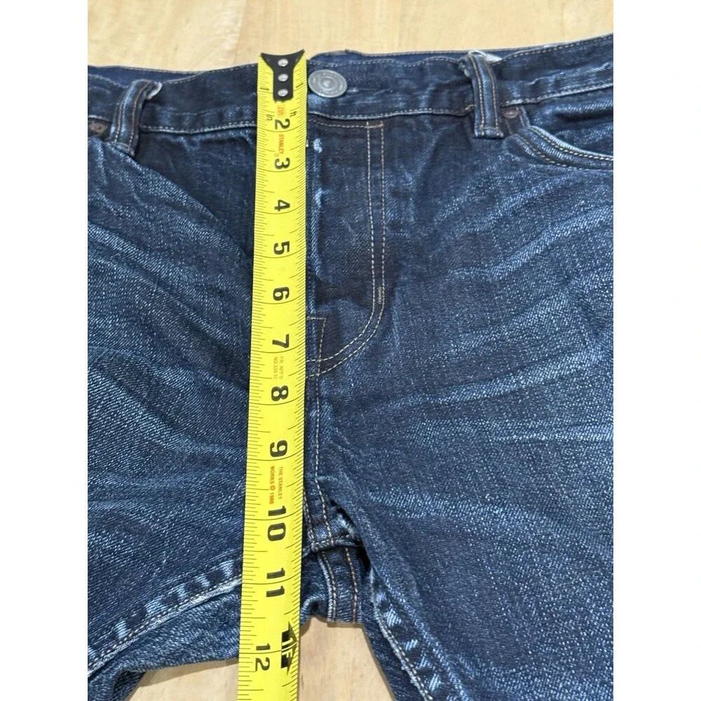 AllSaints Mens 34 Cigarette Skinny Jean Oshima Blue Premium Denim Salvage Edge